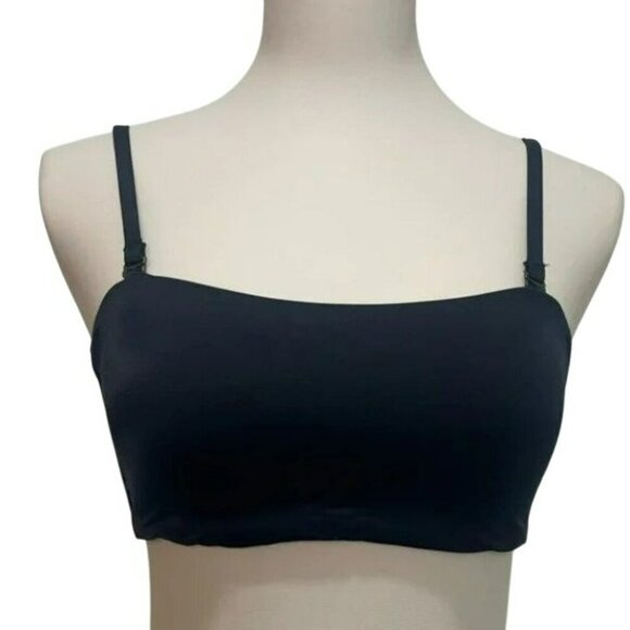Andie Swim The Bora Bora Black Top Eco Nylon Removable Straps Strapless Small - Picture 3 of 10